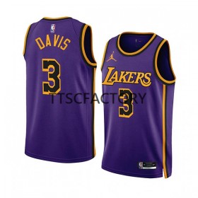 Maillot NBA Los Angeles Lakers Anthony Davis 3 Jordan 2022-23 Statement Edition Violet Swingman - Homme